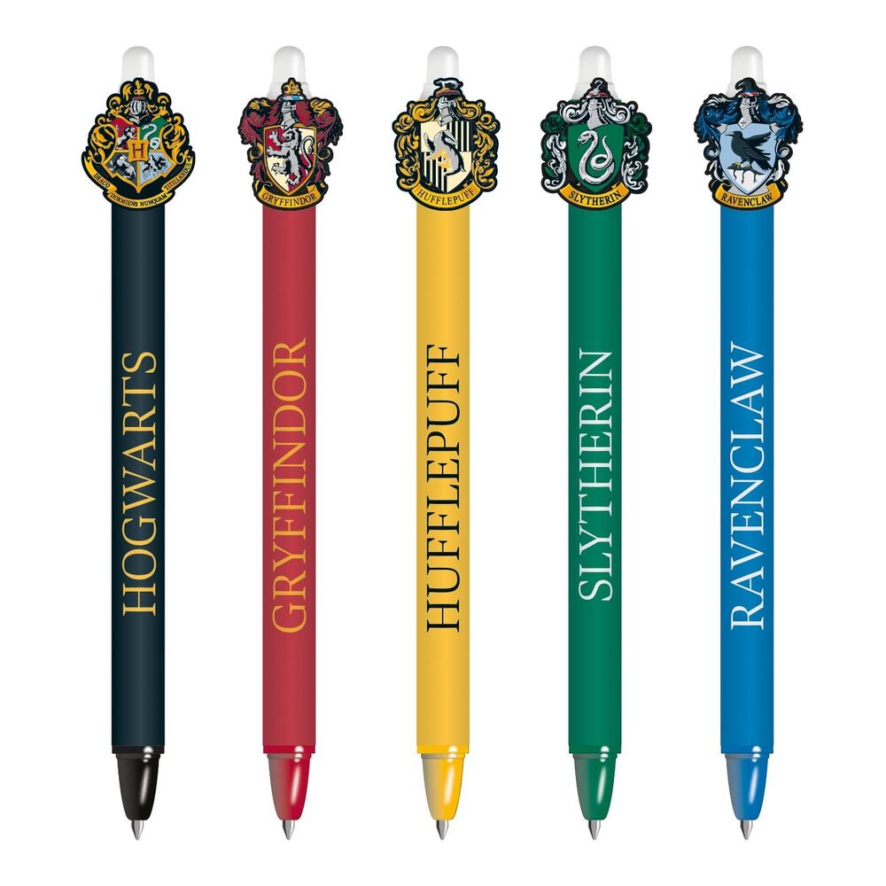 Bolígrafos de gel borrables Harry Potter surtidos con diseños de las casas de Hogwarts - 2