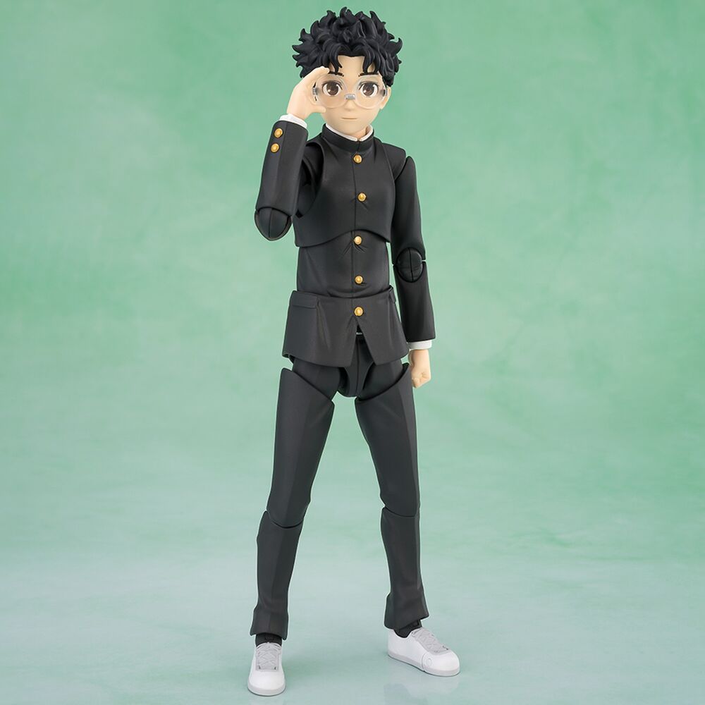 Figura articulada S.H.Figuarts de Okarun de Dandadan con uniforme negro y gafas