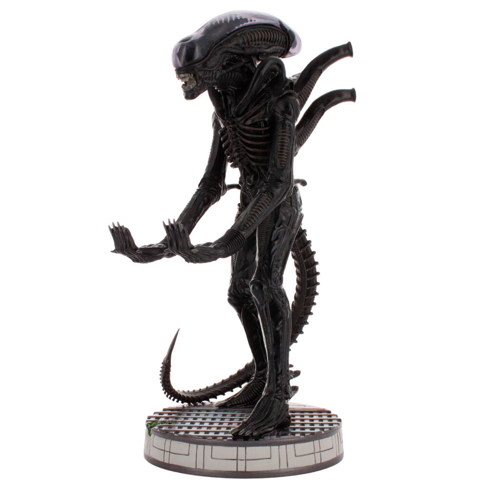 Soporte Cable Guy Alien Xenomorph negro de 20 cm sobre base circular - 3