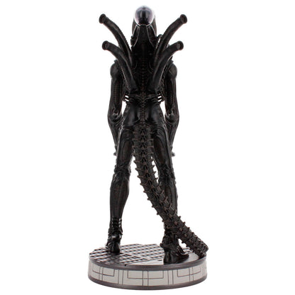 Soporte Cable Guy Alien Xenomorph negro de 20 cm sobre base circular - 4