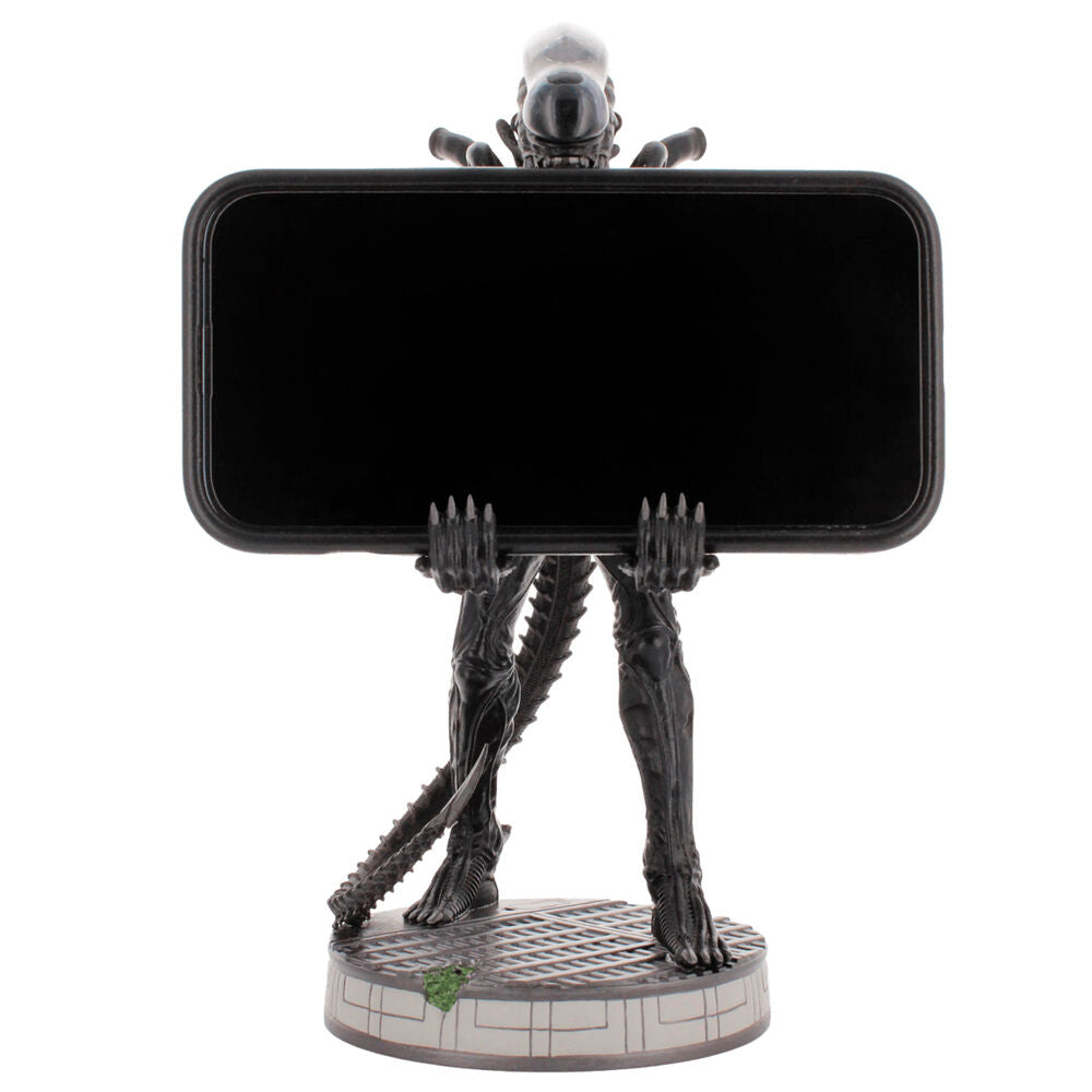 Soporte Cable Guy Alien Xenomorph negro de 20 cm sobre base circular - 6