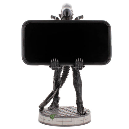 Soporte Cable Guy Alien Xenomorph negro de 20 cm sobre base circular - 6