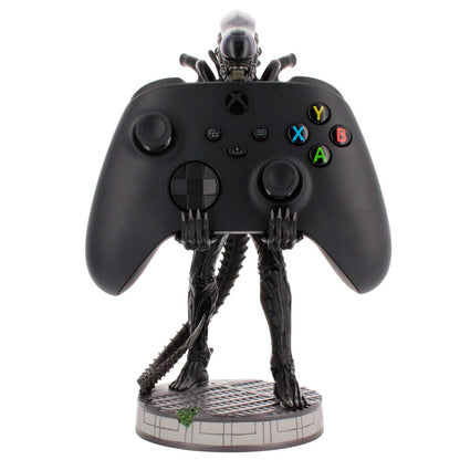 Soporte Cable Guy Alien Xenomorph negro de 20 cm sobre base circular - 7