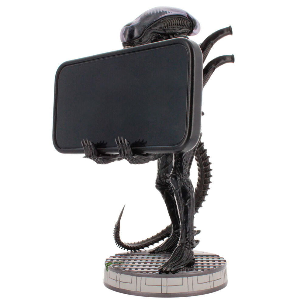 Soporte Cable Guy Alien Xenomorph negro de 20 cm sobre base circular - 9