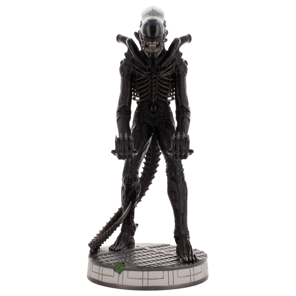 Soporte Cable Guy Alien Xenomorph negro de 20 cm sobre base circular