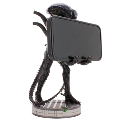 Soporte Cable Guy Alien Xenomorph negro de 20 cm sobre base circular - 10