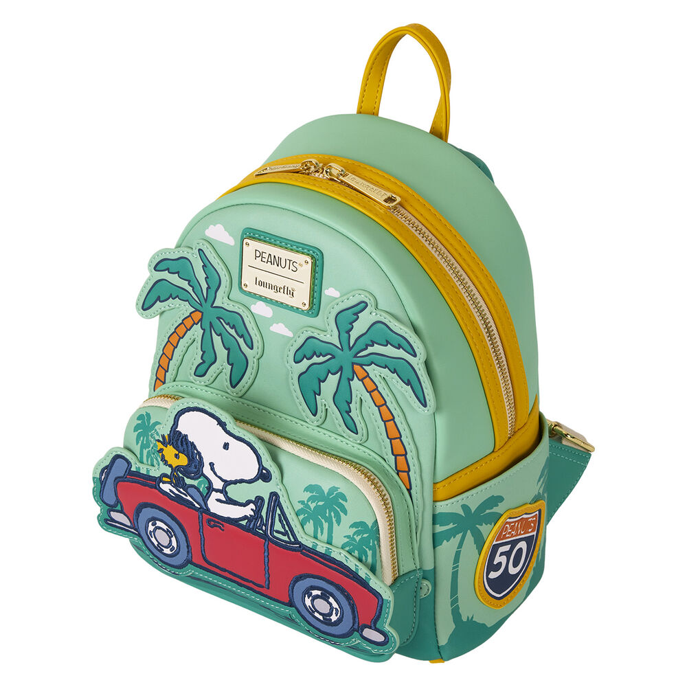 Mochila Loungefly de Snoopy y Woodstock en coche rojo - 2