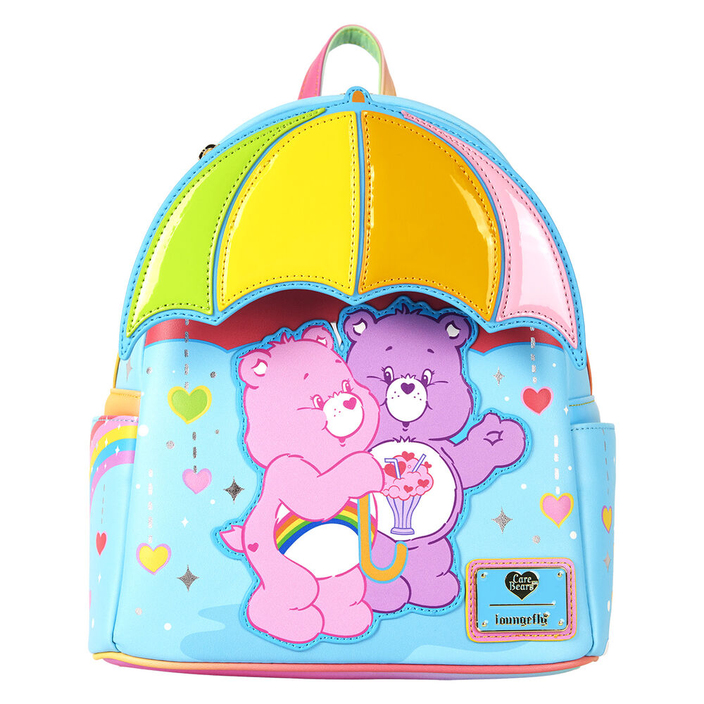Mochila arcoíris Loungefly de Care Bears con dos Osos Amorosos