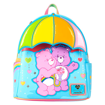 Mochila arcoíris Loungefly de Care Bears con dos Osos Amorosos