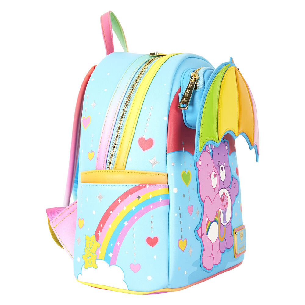 Mochila arcoíris Loungefly de Care Bears con dos Osos Amorosos - 3