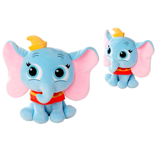 Peluche Disney Doorables de Dumbo azul con orejas rosas y sombrero amarillo - 2