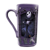 Taza morada de cerámica de Jack Skellington de Pesadilla antes de Navidad