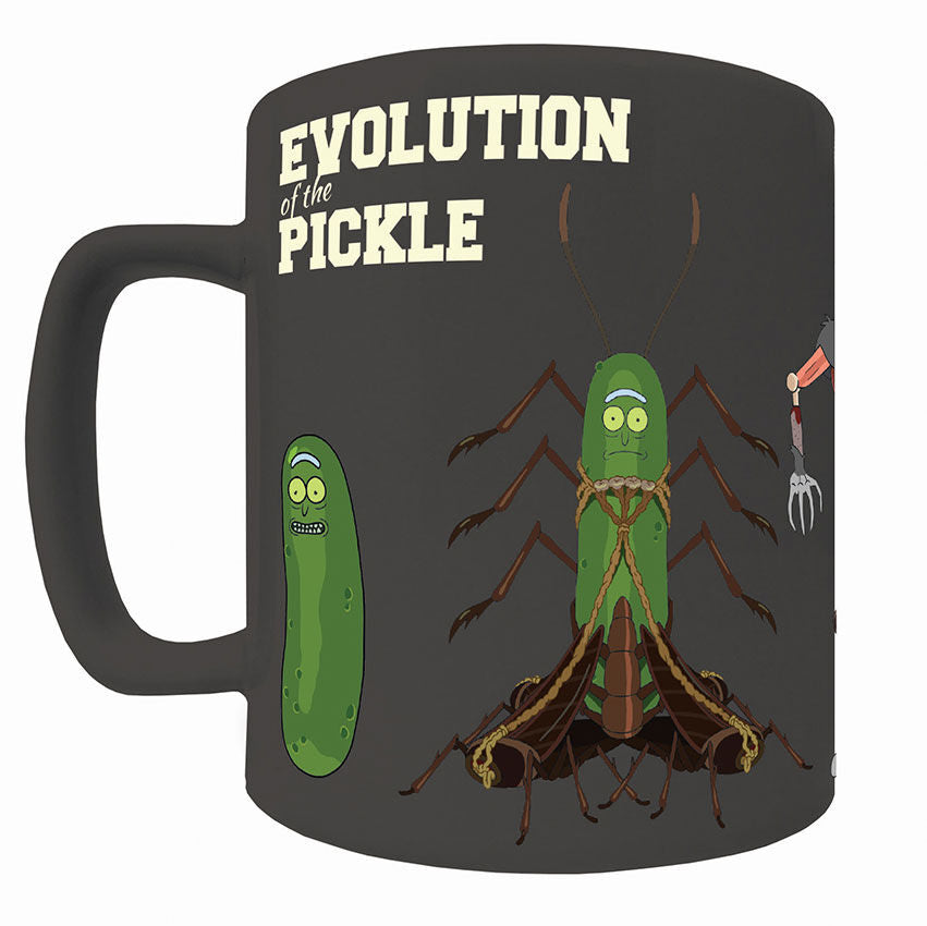 Taza Pickle Rick verde con funda de peluche - 2