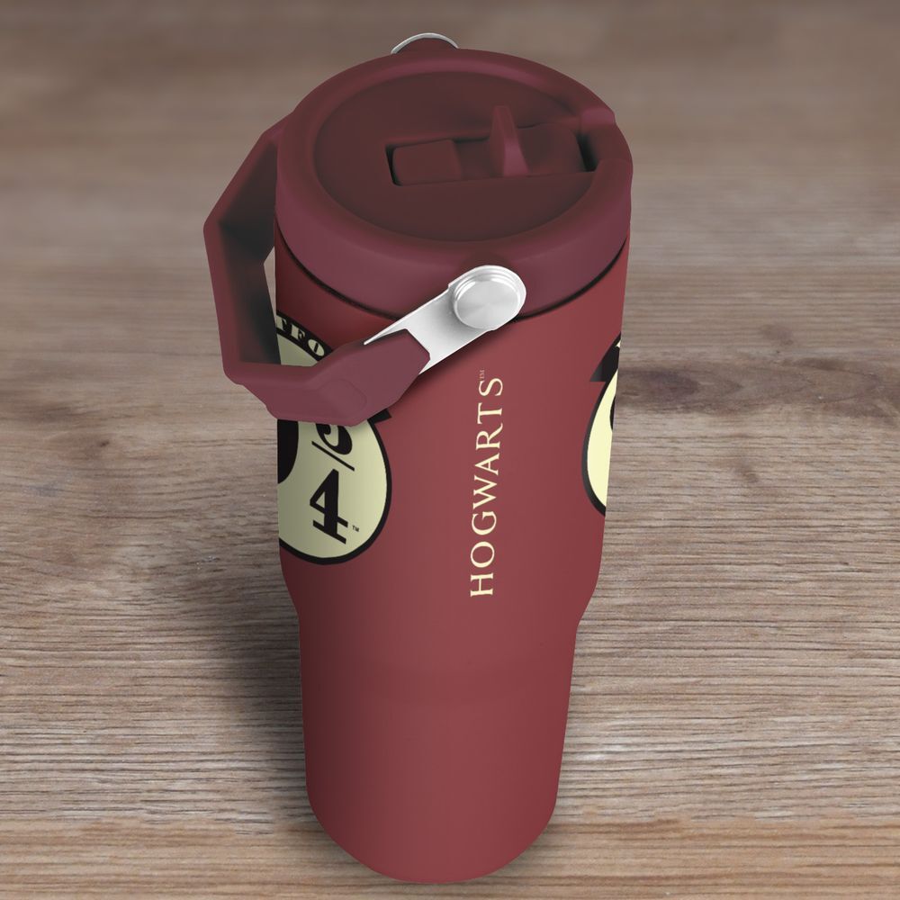 Vaso termo burdeos Harry Potter con diseño de la Plataforma 9 3/4 - 5