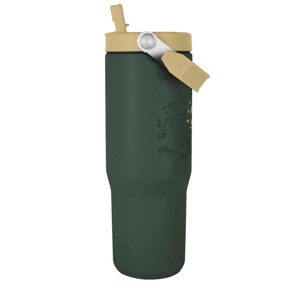 Vaso termo verde de El Señor de los Anillos con tapa y asa - 2