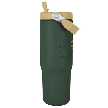 Vaso termo verde de El Señor de los Anillos con tapa y asa - 2