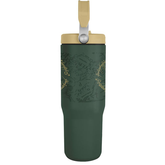 Vaso termo verde de El Señor de los Anillos con tapa y asa - 3