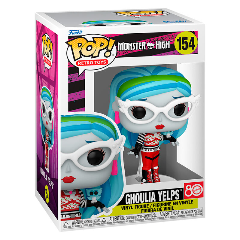Figura FUNKO POP! de Ghoulia Yelps con gafas blancas y cabello turquesa - 2