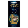 Llavero de League of Legends con personaje ilustrado y gafas rojas