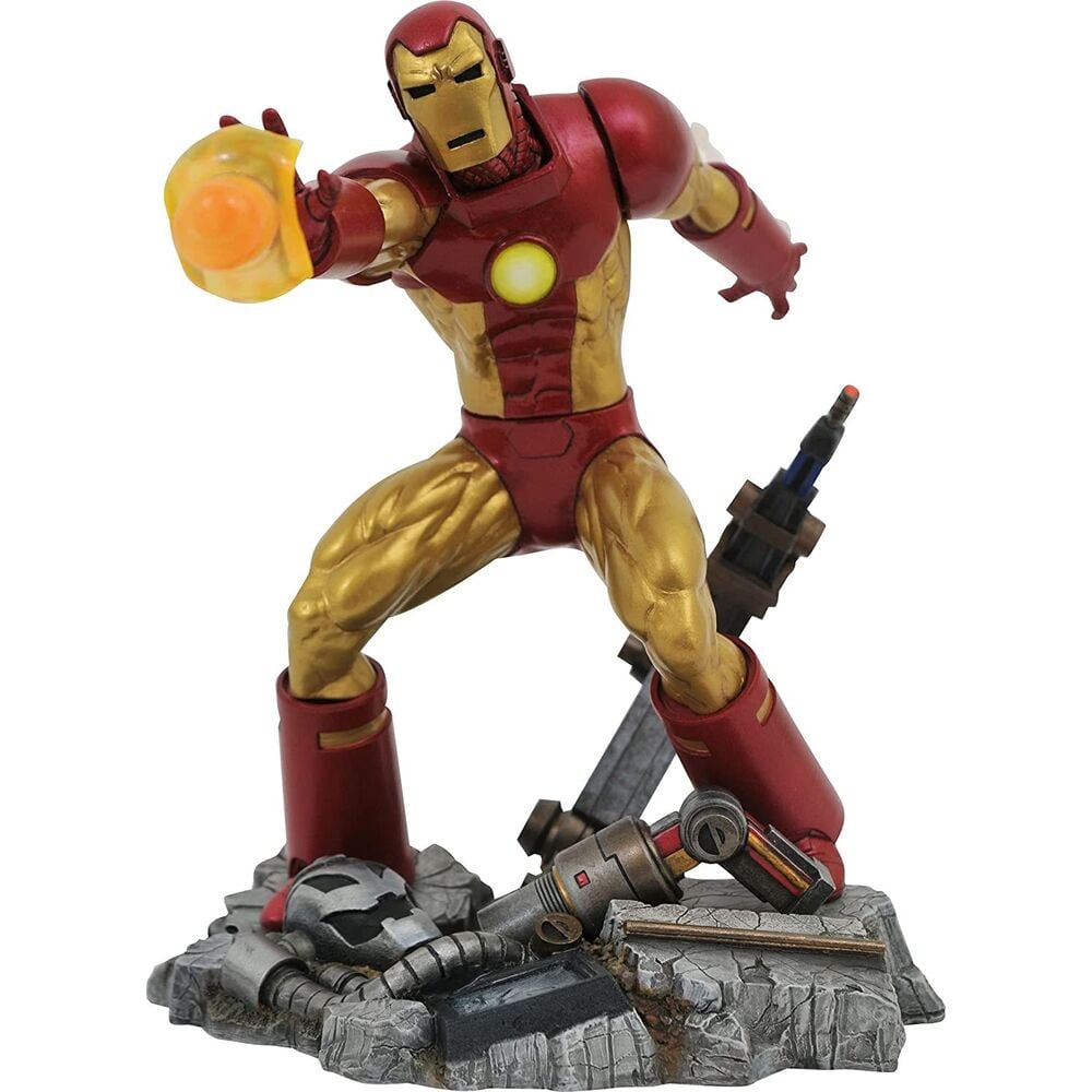 Figura Iron Man Marvel Gallery Comic de Diamond Select en pose de acción - 2