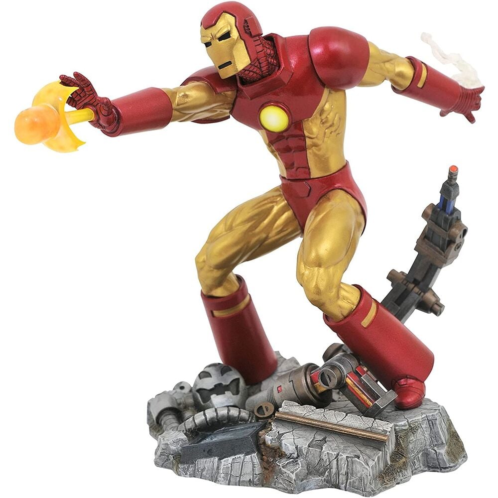 Figura Iron Man Marvel Gallery Comic de Diamond Select en pose de acción