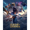 Póster lenticular 3D de League of Legends con varios personajes en combate