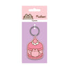 Llavero Pusheen rosa con aro circular