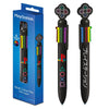 Set de dos bolígrafos multicolor PlayStation negros con símbolos de la consola