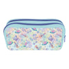 Portatodo doble de Stitch Disney azul pastel con estampado espacial y musical