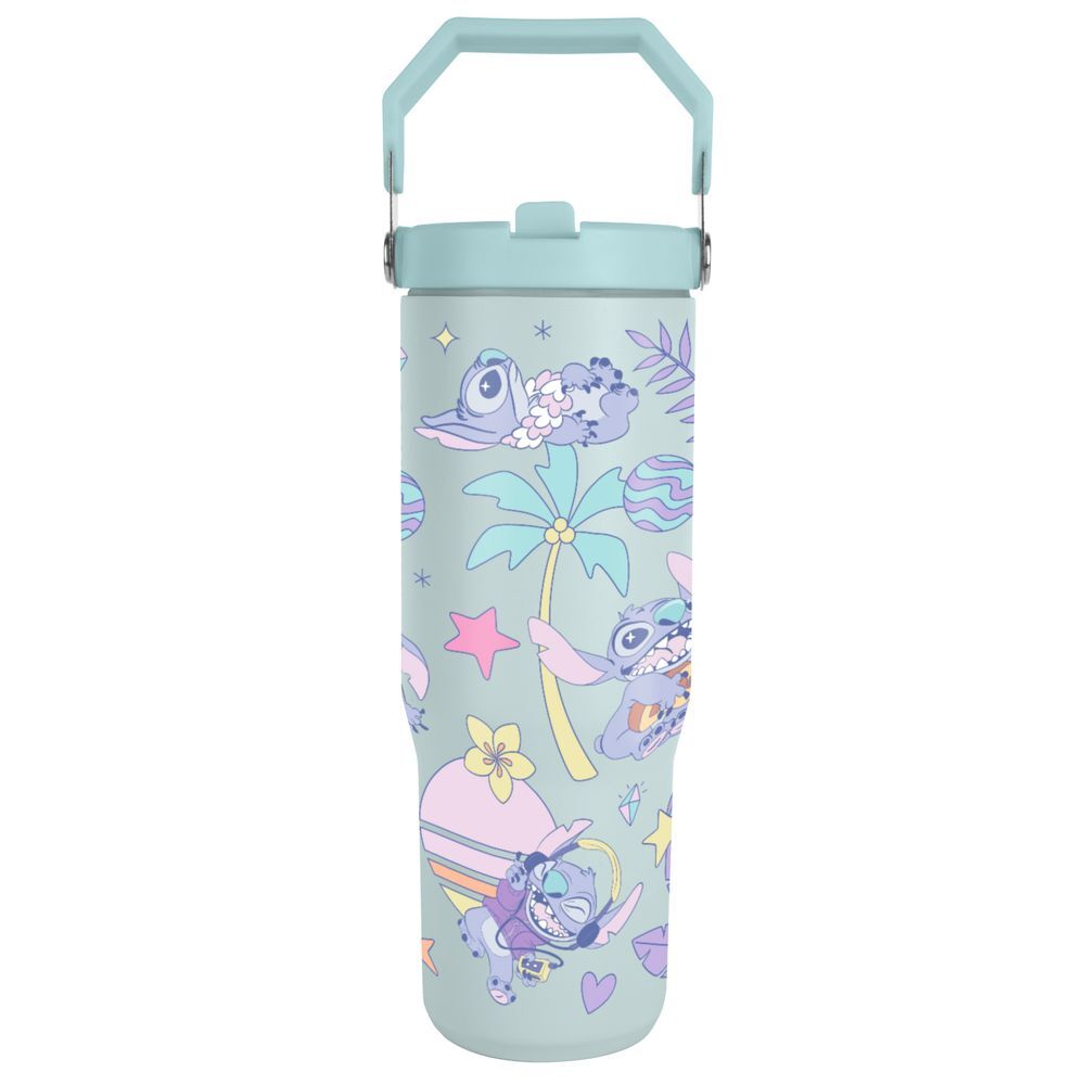Vaso termo de Stitch Disney de 880 ml con asa y diseño multicolor - 3