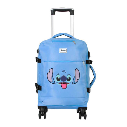 Maleta trolley azul de Stitch Disney con cuatro ruedas - 2