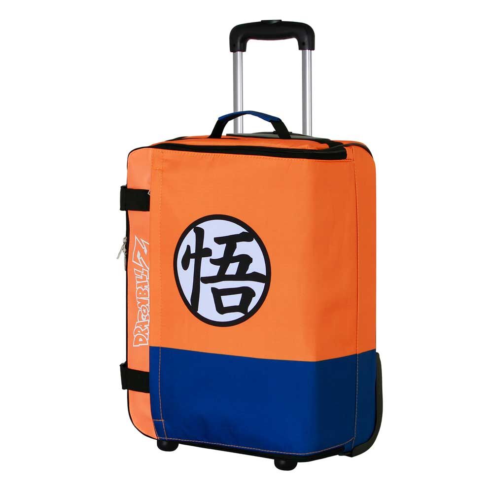 Maleta trolley plegable Dragon Ball Z naranja y azul - 2