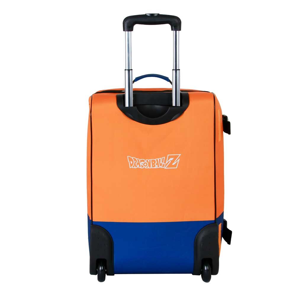 Maleta trolley plegable Dragon Ball Z naranja y azul - 3