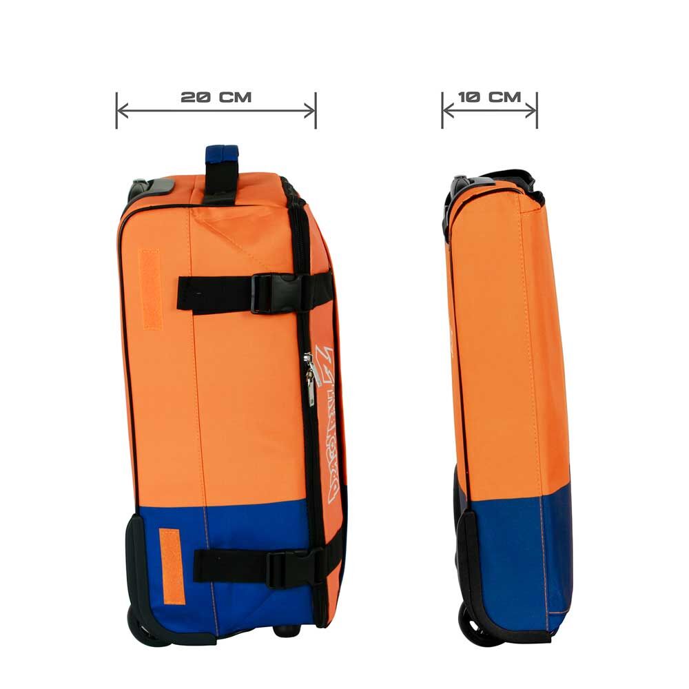 Maleta trolley plegable Dragon Ball Z naranja y azul - 5
