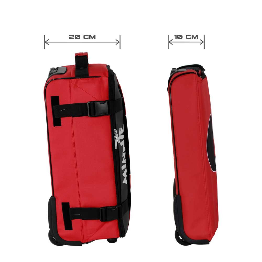 Maleta trolley plegable de Minnie Disney roja con 2 ruedas - 3