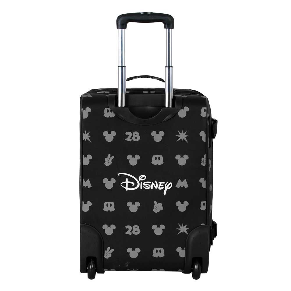 Maleta trolley plegable negra de Mickey Disney con 2 ruedas - 3