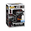 Figura Funko POP! exclusiva de Kylo Ren con armadura negra y líneas rojas