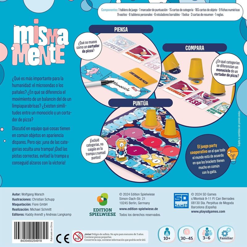 Caja del juego de mesa Mismamente en español - 4