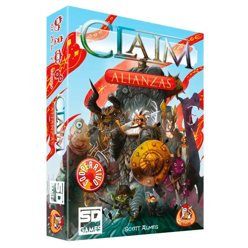 Caja del juego de mesa Claim Alianzas de SD Games