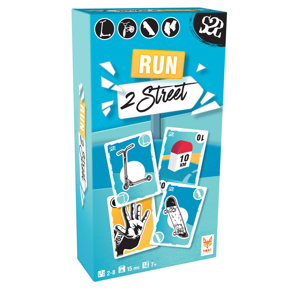 Caja del juego de cartas Run 2 Street de TOPI GAMES
