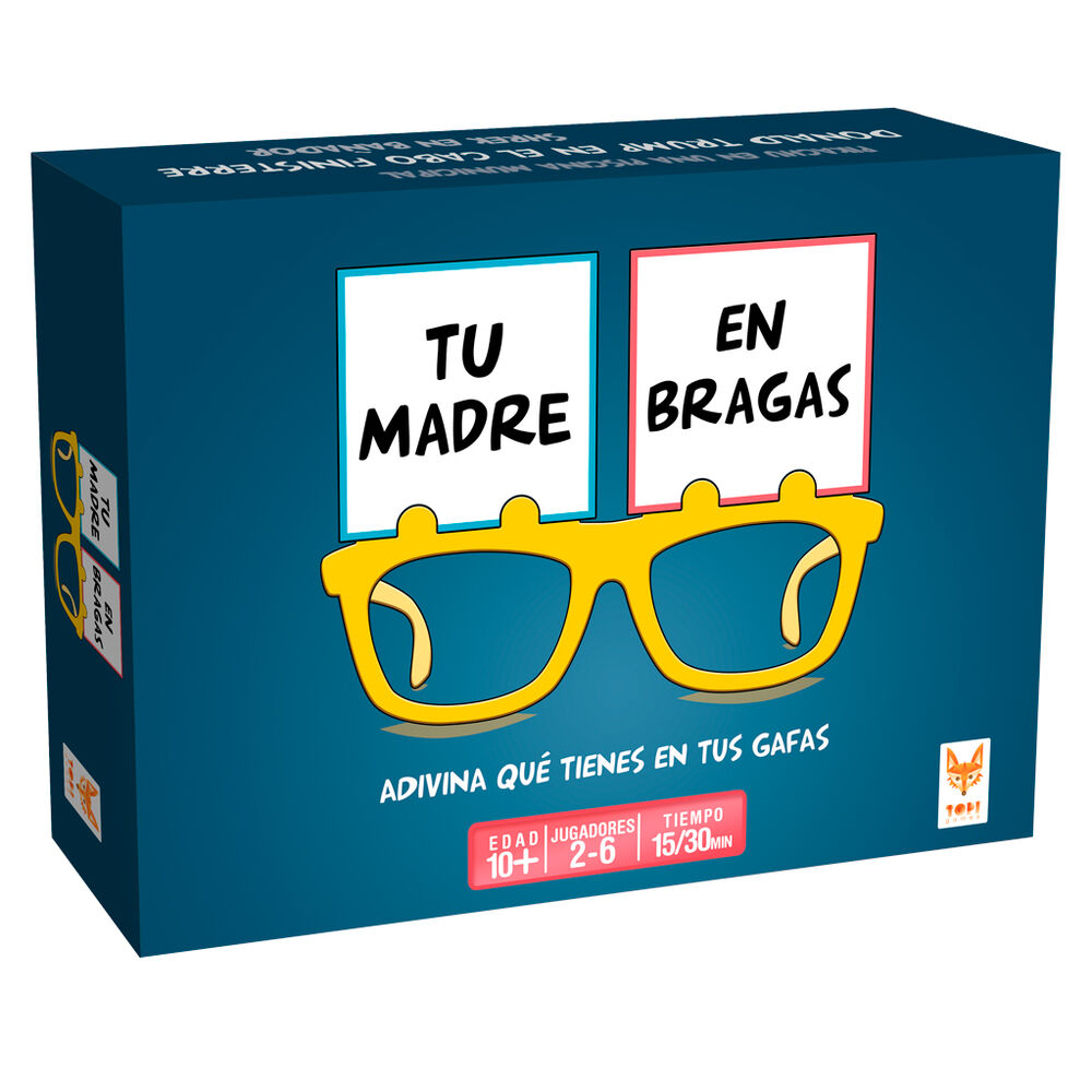 Caja del juego de mesa Tu Madre en Bragas de TOPI GAMES