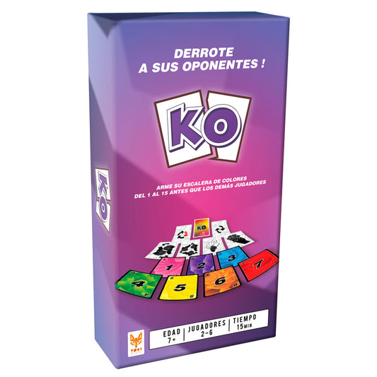 Caja del juego de cartas KO de TOPI GAMES