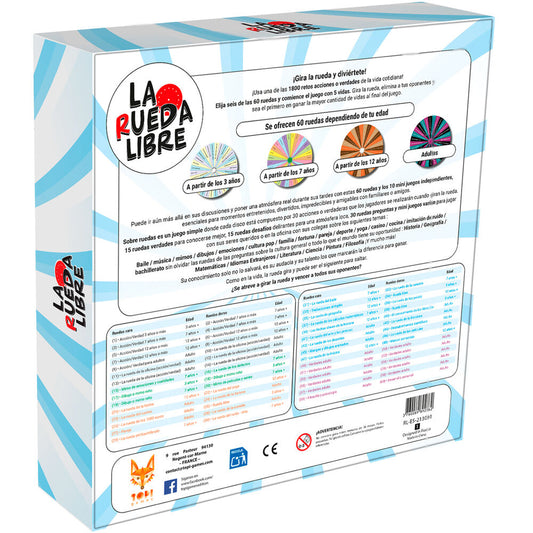 Caja del juego de mesa La Rueda Libre de TOPI GAMES - 2