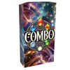 Caja del juego de cartas Combo con diseño cósmico y elementos de colores