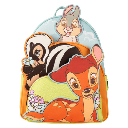 Mochila Bambi Disney Loungefly con Bambi, Tambor y Flor