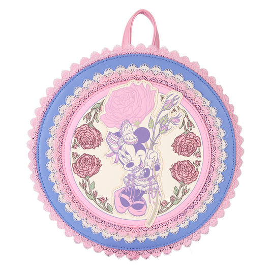 Mochila floral de Minnie Disney Loungefly con detalles de encaje - 3