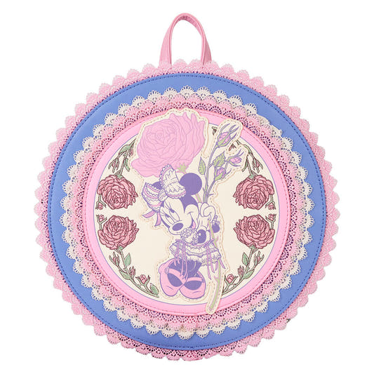 Mochila floral de Minnie Disney Loungefly con detalles de encaje