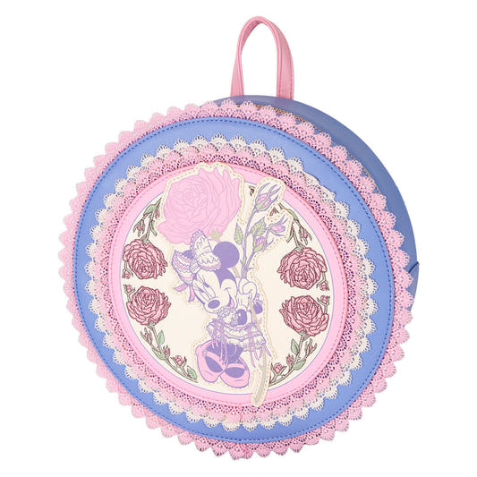 Mochila floral de Minnie Disney Loungefly con detalles de encaje - 5