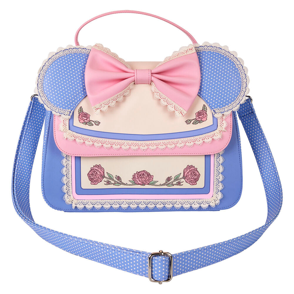 Bolso bandolera Floral de Minnie Disney Loungefly azul y rosa