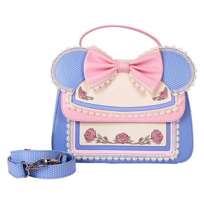 Bolso bandolera Floral de Minnie Disney Loungefly azul y rosa - 4